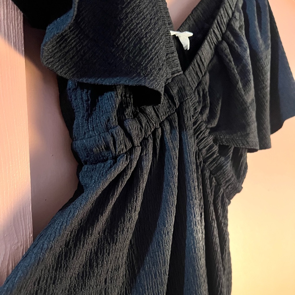 Elegant, black dress, casual
